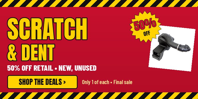 Scratch & Dent - 50% off retail, new unused parts