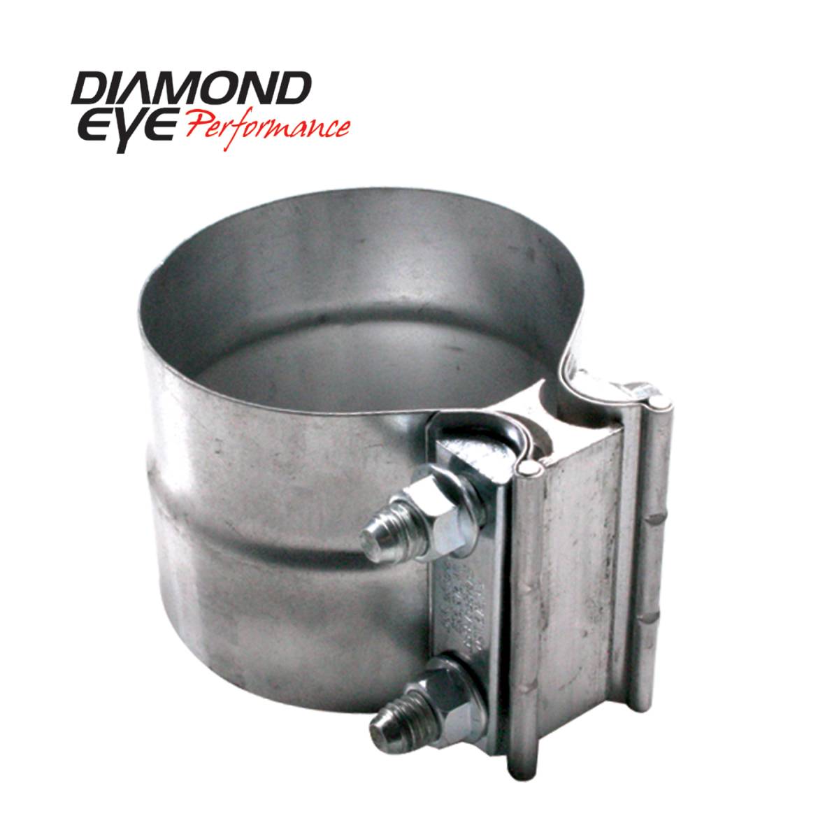 Performance Diesel Exhaust Part-4In Diamond Eye Exhaust Clamp Aluminized Torca