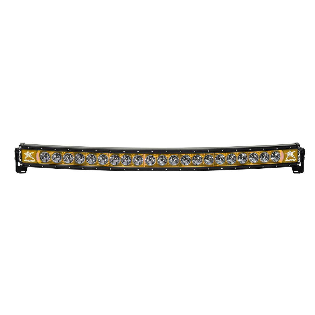 Rigid Industries #34004 40 Inch LED Light Bar Single Row Curved Amber