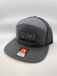 Powertech Diesel - PD 7 Panel Grey FLAT BILL Snap Back