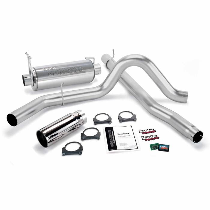Banks Power - Banks Power Git-Kit Bundle Power System W/Single Exit Exhaust Chrome Tip 99-03 Ford 7.3L F450/F550 Automatic or Manual Transmission Banks Power 47401
