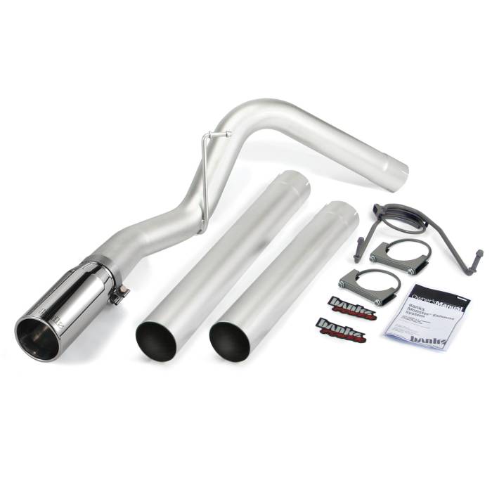 Banks Power - Banks Power Monster Exhaust System Single Exit Chrome Tip 14-18 Ram 6.7L CCLB MCSB Banks Power 49776