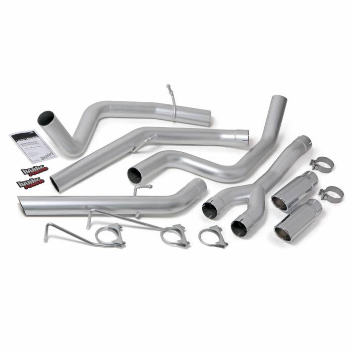 Banks Power - Banks Power Monster Exhaust System DualRear Exit Chrome Round Tips 14-19 Ram 1500 3.0L EcoDiesel Banks Power 48602