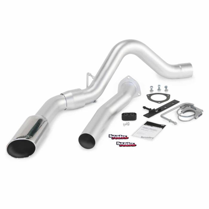 Banks Power - Banks Power Monster Exhaust System Single Exit Chrome Tip 07-10 Chevy 6.6L LMM ECSB-CCLB to Banks Power 47784
