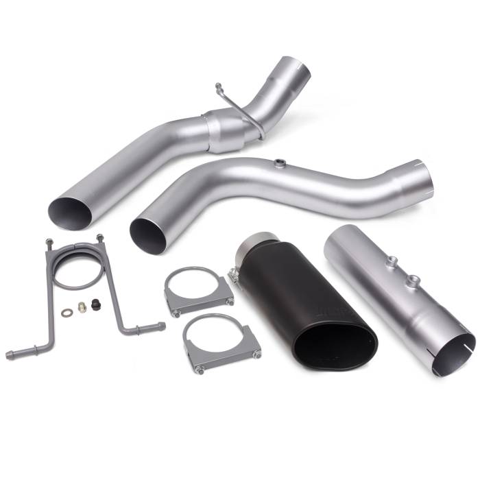 Banks Power - Banks Power Monster Exhaust System 4-inch Single Exit Black Tip with CoolCuff 17-18 Chevy 6.6L L5P from Banks Power 48947-b