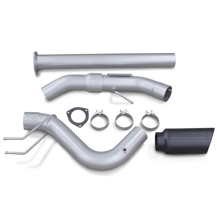 Banks Power - Banks Power Monster Exhaust System Single Exit Black Ob Round Tip 2017-2019 Ford Super Duty 6.7L Diesel Banks Power 49794-B