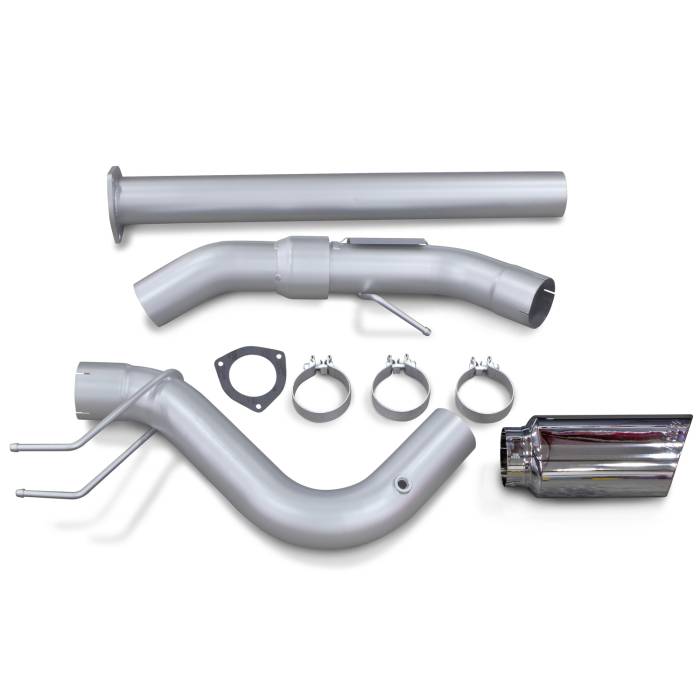 Banks Power - Banks Power Monster Exhaust System Single Exit Chrome Ob Round Tip 2017-2019 Ford Super Duty 6.7L Diesel Banks Power 49794