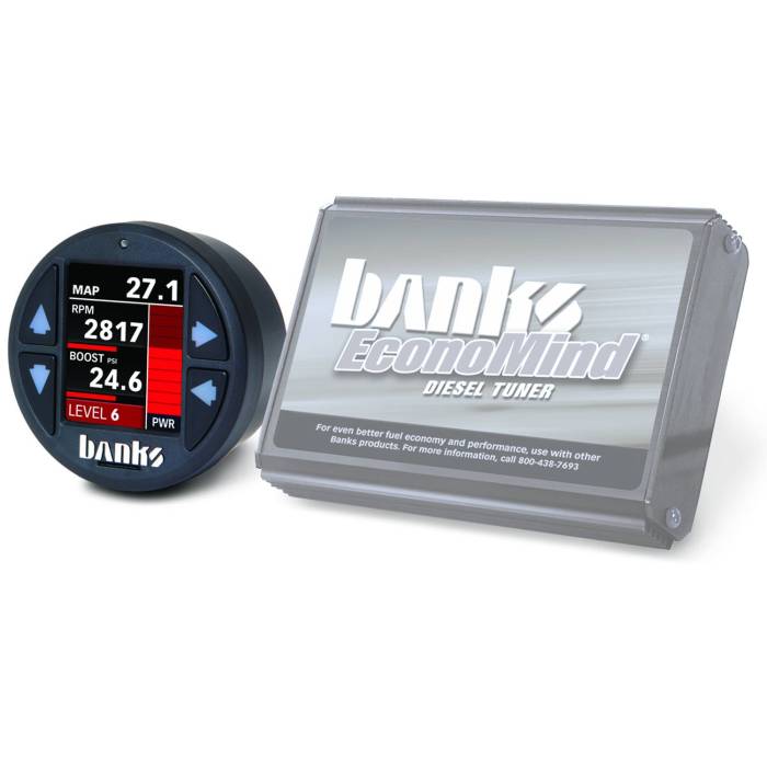 Banks Power - Banks Power Economind Diesel Tuner (PowerPack calibration) with Banks iDash 1.8 Super Gauge for use with 2007-2010 Chevy 6.6L, LMM Banks Power 61415