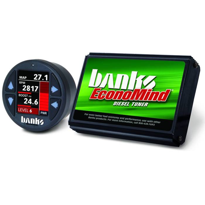 Banks Power - Banks Power Economind Diesel Tuner (PowerPack calibration) with Banks iDash 1.8 Super Gauge for use with 2006-2007 Chevy 6.6L, LLY-LBZ Banks Power 61413