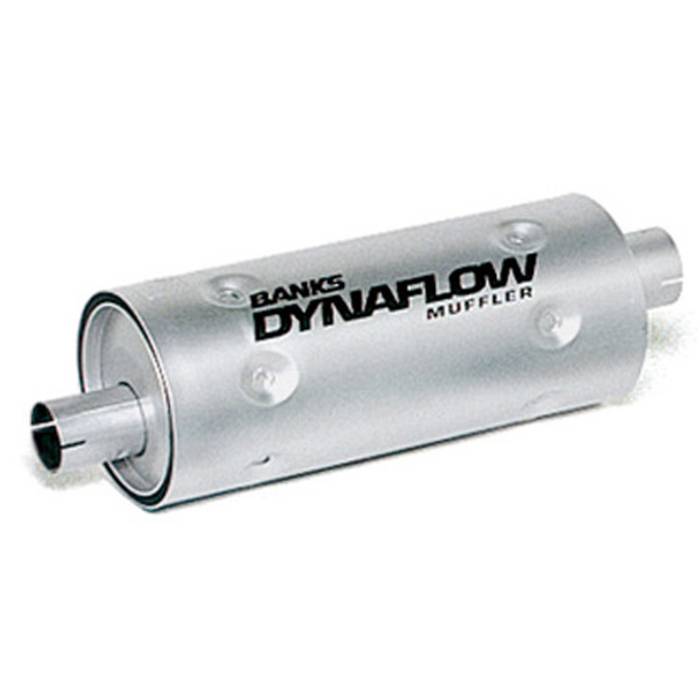 Banks Power - Banks Power Stainless Steel Exhaust Muffler 3 Inch Inlet X 3.5 Inch Outlet W/Heatshield Banks Power 52405