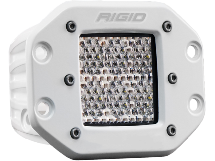 Rigid Industries - Rigid Industries D-Series Pro Hybrid Diffused Flush Mount White Housing (611513)