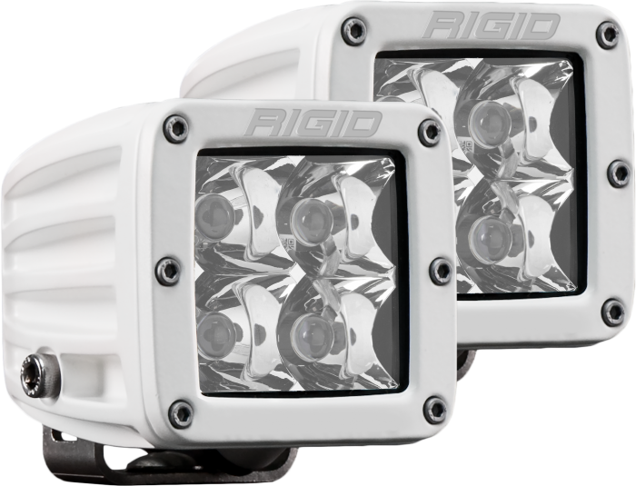 Rigid Industries - Rigid Industries D-Series Pro Hybrid Spot Surface Mount White Housing Pair (602213)