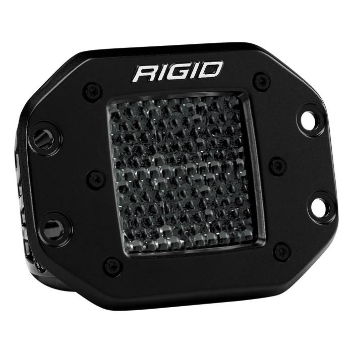 Rigid Industries - Rigid Industries Spot Diffused Midnight Flush Mount Pair D-Series Pro RIGID Industries 212513BLK