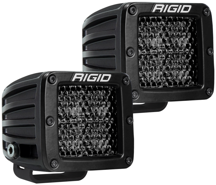 Rigid Industries - Rigid Industries Spot Diffused Midnight Surface Mount Pair D-Series Pro RIGID Industries 202513BLK