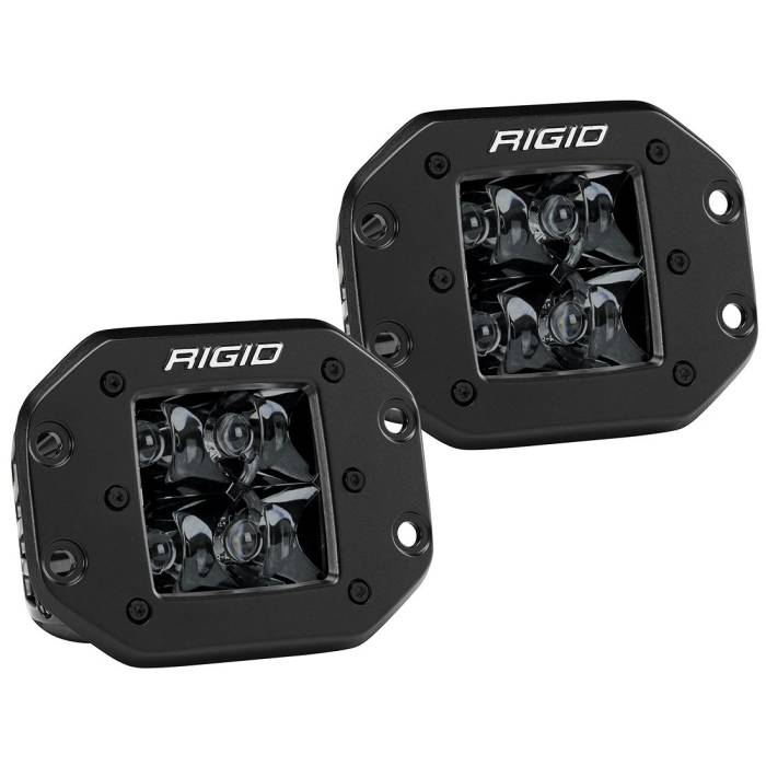 Rigid Industries - Rigid Industries Spot Flush Mount Midnight Pair D-Series Pro RIGID Industries 212213BLK