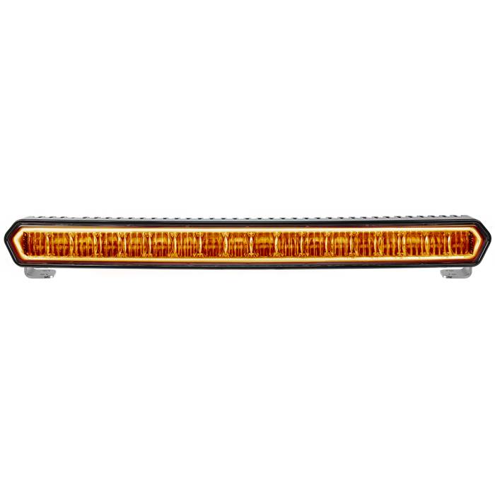Rigid Industries - Rigid Industries 20 Inch LED Light Bar Black W/Amber Halo Off Road SR-L Series Rigid Industries 63003