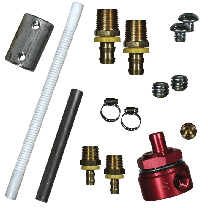 FASS Fuel Systems - FASS FUEL SYSTEMS DIESEL FUEL BULKHEAD AND CONVOLUTED SUCTION TUBE KIT (STK-1003)