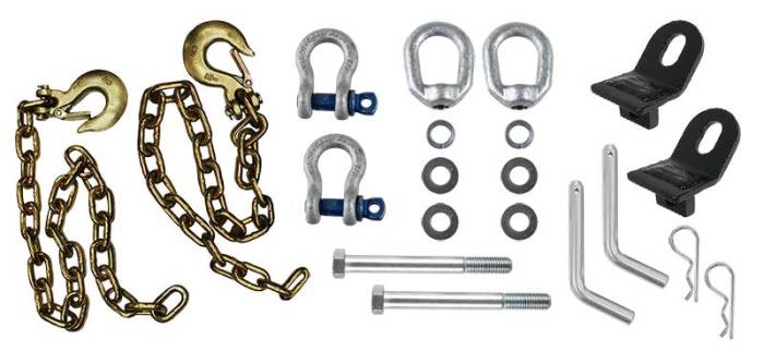 Andersen Hitches - Andersen Hitch Ultimate Connection Safety Chains with Rail Tabs