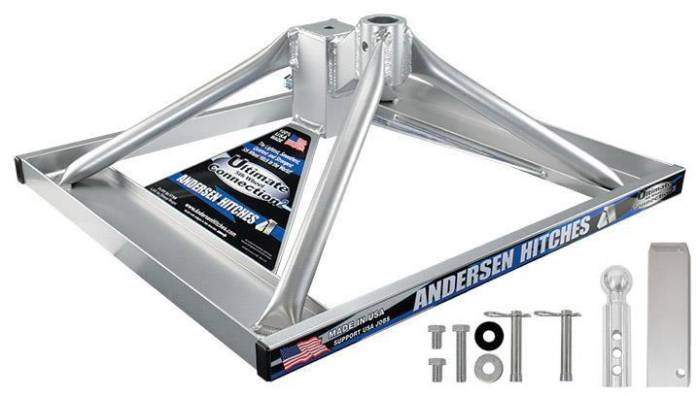 Andersen Hitches - Andersen Hitch Aluminum Ultimate 5th Wheel Connection Toolbox Version - BASE with Hardware