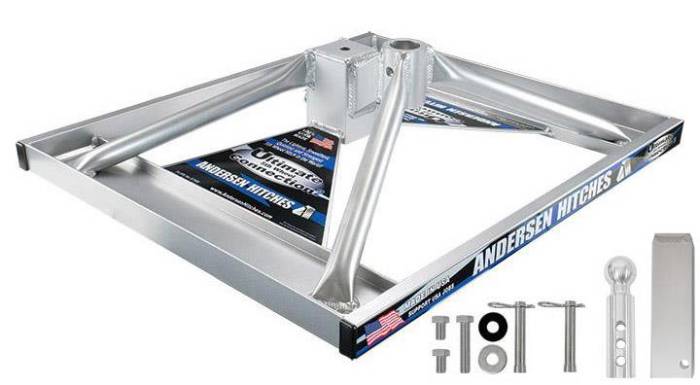 Andersen Hitches - Andersen Hitch Lowered Aluminum Ultimate 5th Wheel Connection Toolbox Version - BASE with Hardware