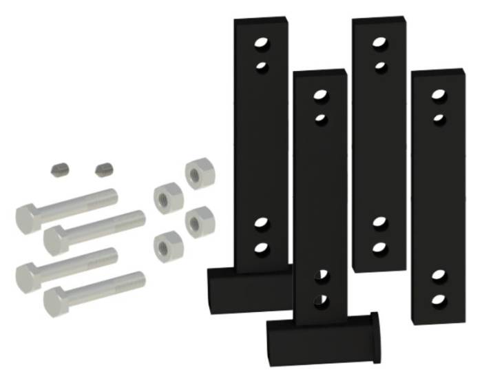 Andersen Hitches - Andersen Hitch WD Bracket set 8" (2 inside & 2 outside pieces and mounting hardware)