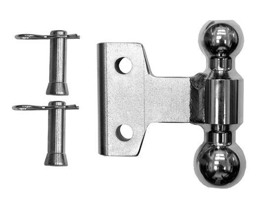 Andersen Hitches - Andersen Hitch EZ HD & WD 2" x 2-5/16" Plated steel combo ball w/2 pins & clips (10K/14K GTWR)