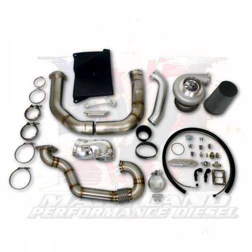 Maryland Performance Diesel - MPD 2017-2019 6.7L Powerstroke Compound Kit with Billet S476/87/1.25 T4 Turbo and Billet Oil Pan