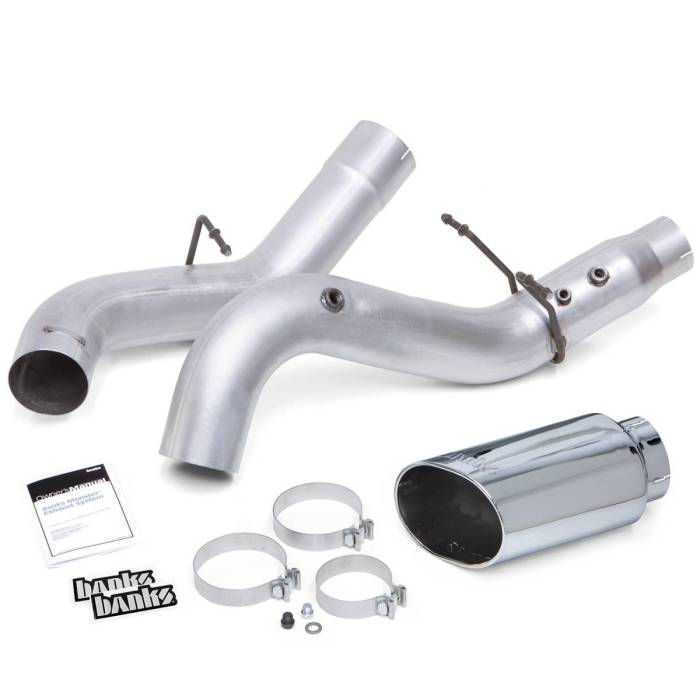 Banks Power - Monster Exhaust System 5-inch Single Exit Chrome Tip 20-22 Chevy/GMC 2500/3500 Duramax 6.6L L5P Banks Power
