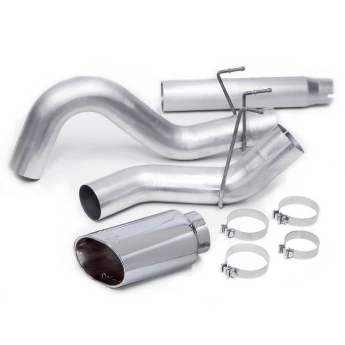 Banks Power - Monster Exhaust System 5-inch Single S/S-Chrome Tip for 10-12 Ram 2500/3500 Cummins 6.7L CCSB CCLB MCSB Banks Power