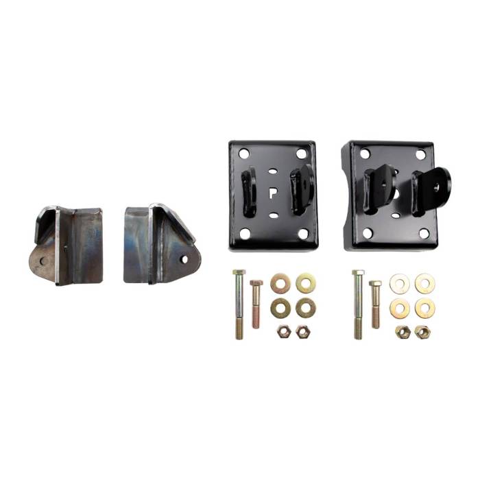 Wehrli Custom Fabrication - 2017-2024 Power Stroke 4.5" Dana M300 Axle Traction Bar Brackets & Hardware Install Kit