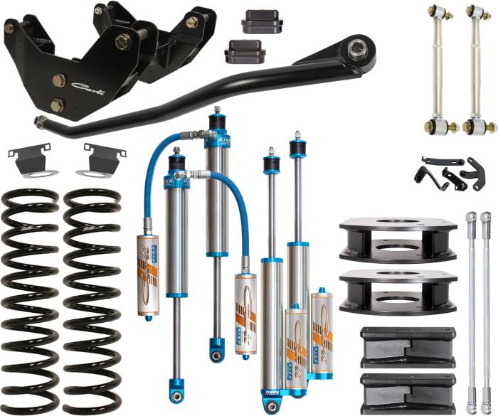Carli Suspension - 2014-2025 Ram 2500 4x4 Diesel Air Ride Carli Tuned King 2.5in RR Front & Rear Shock Pkg 3.25in Lift - Shocks Only