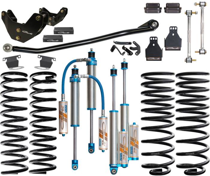 Carli Suspension - 2014-2025 Ram 2500 4x4 Diesel Carli Tuned King 2.5in RR Front & Rear Shock Pkg 3.25in Lift - Shocks Only