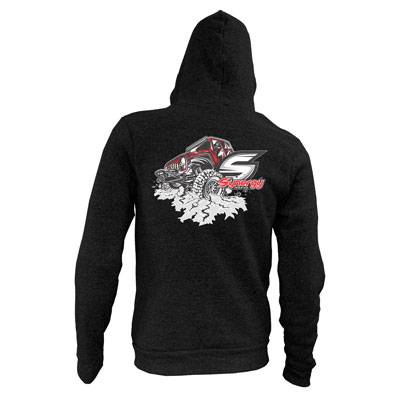 Synergy MFG - Synergy Cracked Zip Up Hoodie Medium Black Synergy MFG