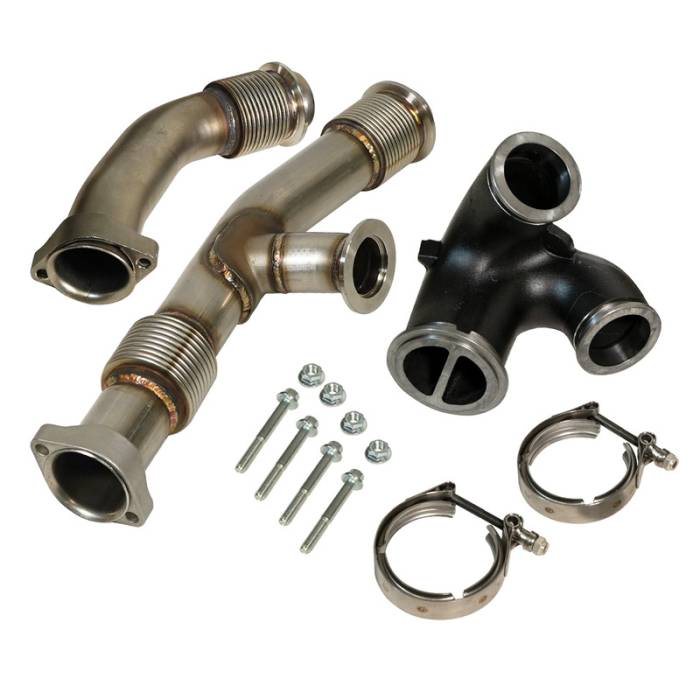 BD Diesel - 6.0L Power Stroke Up-Pipes Kit w/EGR Connector Ford 2003-2004.5 BD Diesel