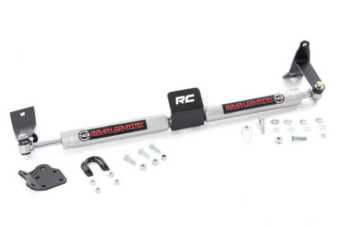 Rough Country - Rough Country N3 Steering Stabilizer | Dual | 2-8 Inch Lift | Ram 2500 (03-13)/3500 (11-12) (8749530)