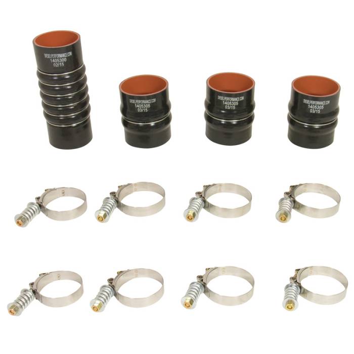 BD Diesel - BD Diesel 2003-2007 Cummins Intercooler Hose & Clamp Kit | 1045215
