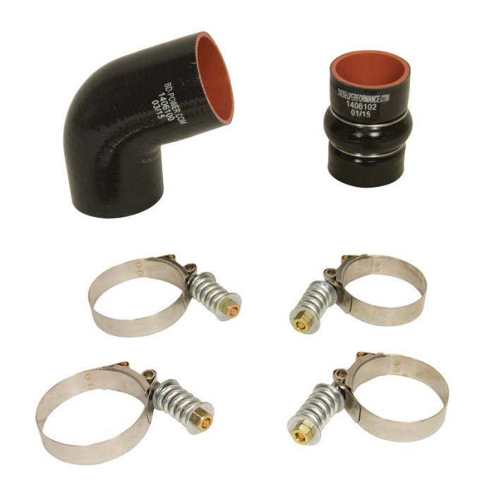 BD Diesel - BD Diesel 2006-2010 Duramax Intercooler Hose & Clamp Kit | 1046277