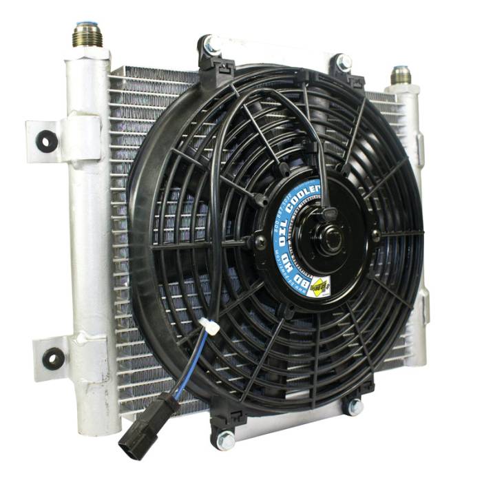 BD Diesel - Xtrude Transmission Cooler with Fan -10 JIC Male Connection BD Diesel