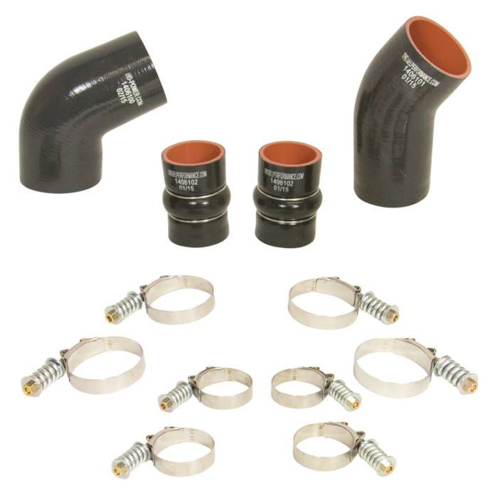 BD Diesel - BD Diesel 2004.5-2005 Duramax Intercooler Hose & Clamp Kit | 1046276