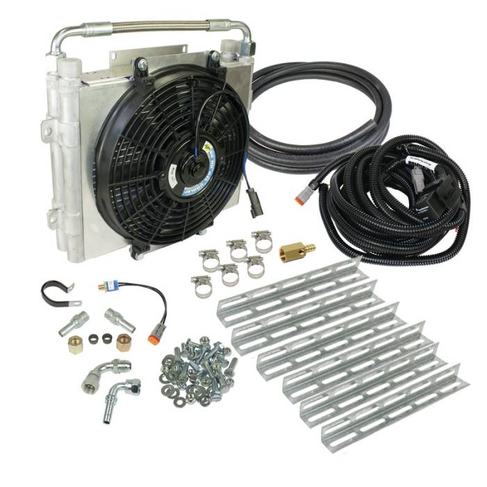BD Diesel - BD Diesel Xtrude Double Stacked Transmission Cooler Kit - Universial 1/2in Tubing 1030606-DS-12