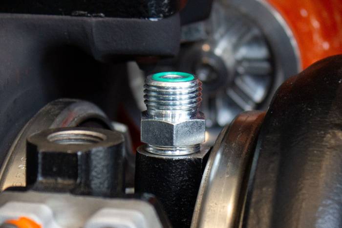 Fleece Performance - Factory Oil Feed Line Fitting for Holset Turbochargers Fleece Performance