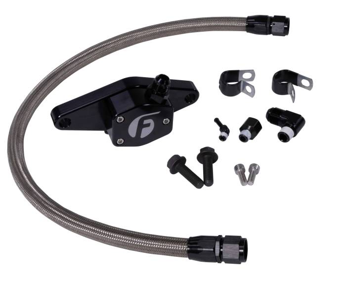Fleece Performance - Coolant Bypass for 5.9L 12V Cummins (1994-1998) w/ Stainless Steel Braided Line Fleece Performance