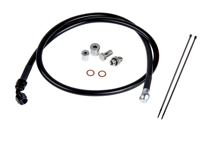 Fleece Performance - Remote Turbo Oil Feed Line Kit for 6.6L Duramax Turbochargers Fleece Performance