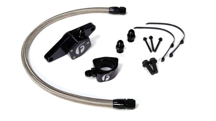 Fleece Performance - Coolant Bypass for 5.9L VP Cummins (1998.5-2002) w/ Stainless Steel Braided Line Fleece Performance
