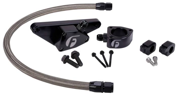 Fleece Performance - Coolant Bypass for 2003-2007 Manual Transmission w/ Stainless Steel Braided Line Fleece Performance