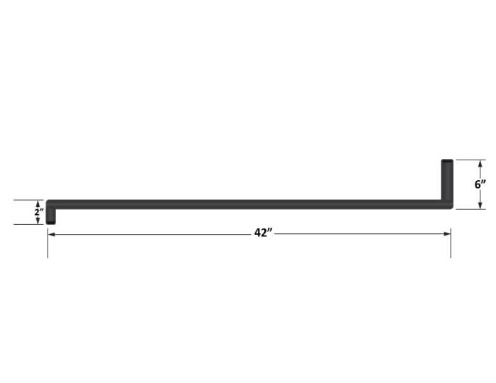 Fleece Performance - Universal preformed 5/8" hose with 90 degree ends Fleece Performance