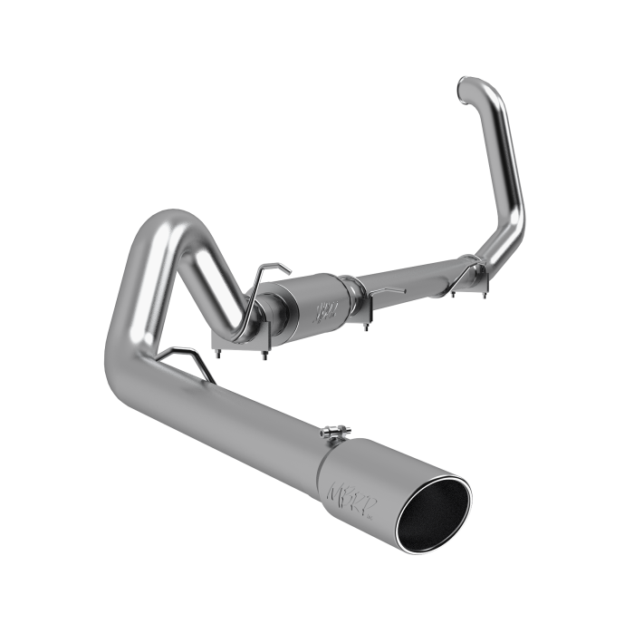 MBRP Exhaust - MBRP 4 Inch Turbo Back Single Side Exit Aluminized Steel For 1999-2003 Ford Excursion 7.3L S6204AL