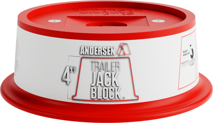 Andersen Hitches - Andersen Hitches Trailer Jack Block — 4 inch / Single (3684)