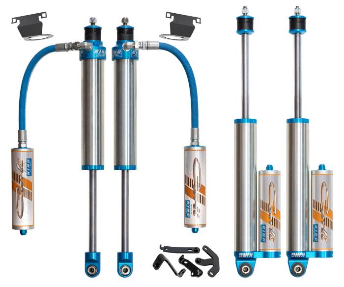 Carli Suspension - 2014-2025 Ram 2500 4x4 Diesel Air Ride Carli Tuned King 2.5in RR Shock Pkg 2.5in Lift Front & Rear Shock Pkg Res Mounts & Brake Line Tabs