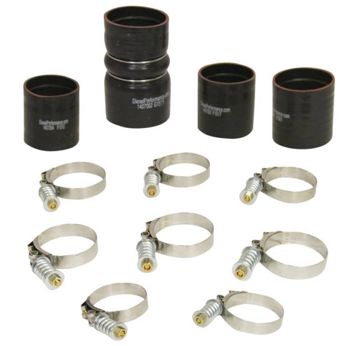 BD Diesel Intercooler Hose &amp; Clamp Kit - 2008-2010 Ford 6.4L Powerstroke 1047037